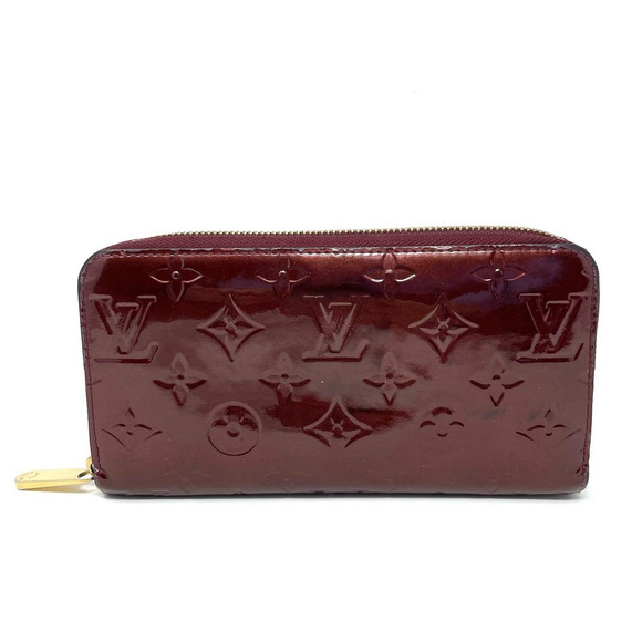 Louis Vuitton Handbags - Louis Vuitton Monogram Vernis Patent Leather Long Zippy Wallet Burgundy Gold